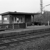 Wartehalle auf Bahnhof Brock-Ostbevern - Aufnahme vom 21.01.1969