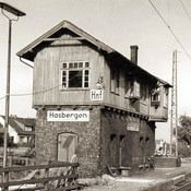 Außenansicht vom Stellwerk Hasbergen-Fahrdienstleiter (Hnf) - Jahr 1962