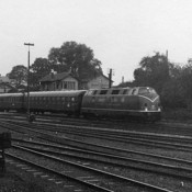 Diesellokomotive V200 036 mit Fernschnellzug F 33 unterwegs nach Hamburg - Jahr 1958